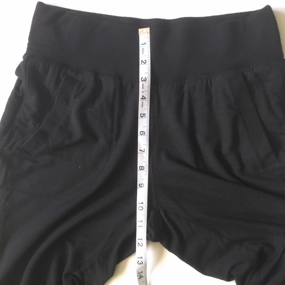 Athleta Joggers Very Soft Knit Woman XS Black Side Pockets - Picture 10 of 11